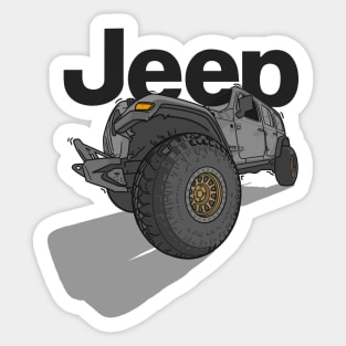 Jeep Design - Grey Sticker